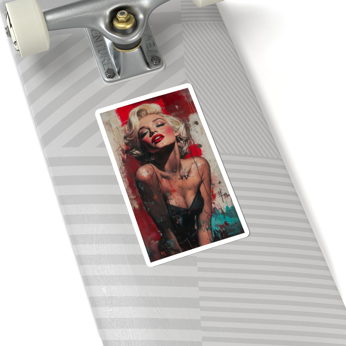 Marilyn Monroe Art Sticker — Retro Pop Portrait Kiss-Cut Sticker
