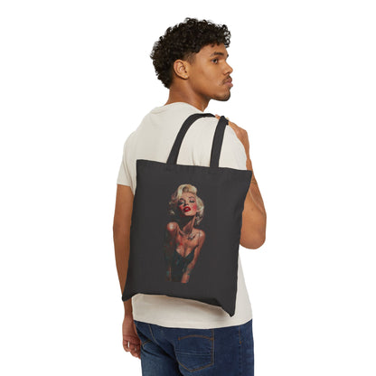 Vintage Glam Portrait Tote Bag