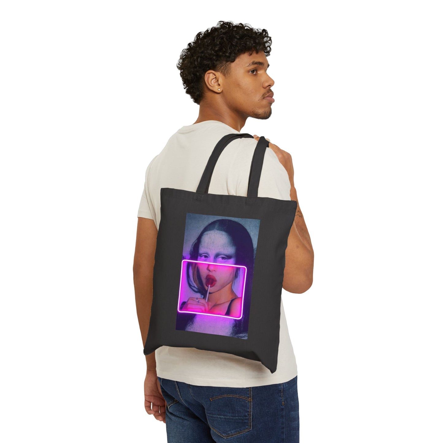 Neon Mona Lisa Tote