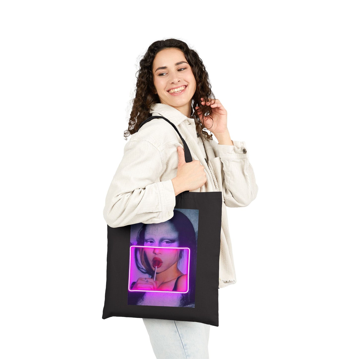 Neon Mona Lisa Tote