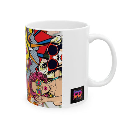 Pop Art Comic Ceramic Mug —  Coffee Cup (11oz)