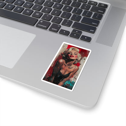 Marilyn Monroe Art Sticker — Retro Pop Portrait Kiss-Cut Sticker