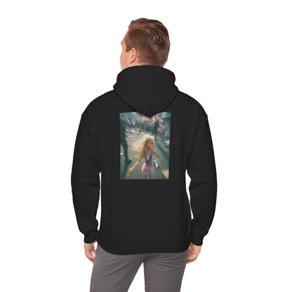 Hoodie — Dreamy Angel Girl Vintage Photo Back Print