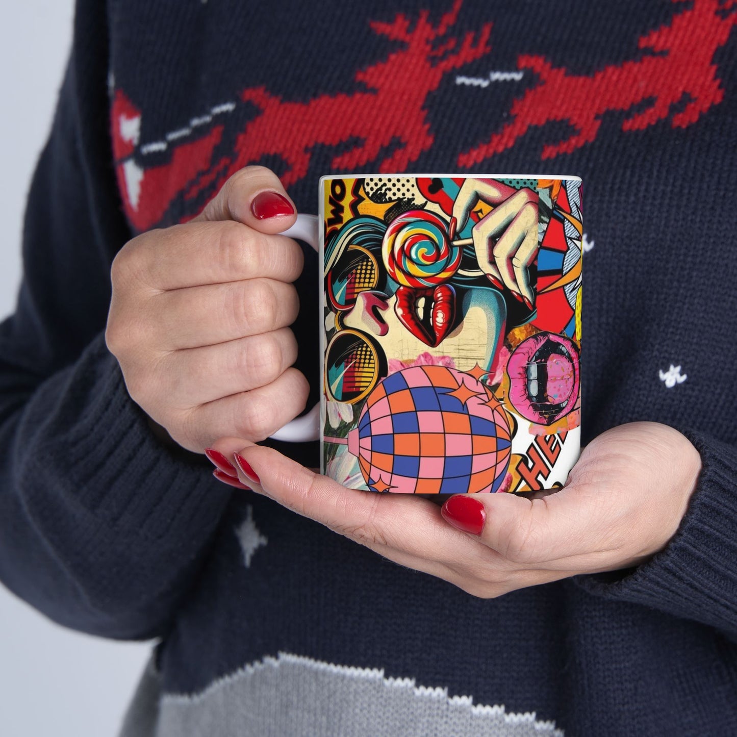 Pop Art Comic Ceramic Mug —  Coffee Cup (11oz)
