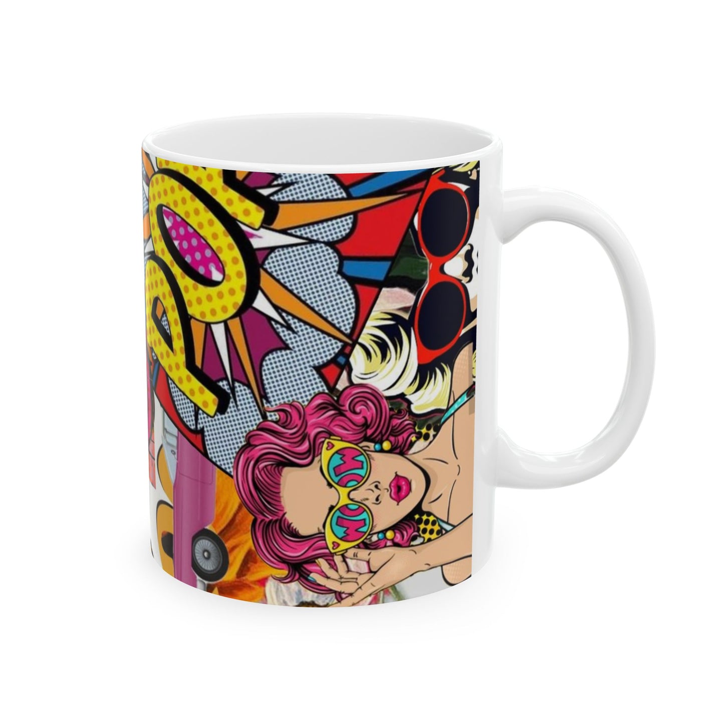 Pop Art Comic Ceramic Mug —  Coffee Cup (11oz)