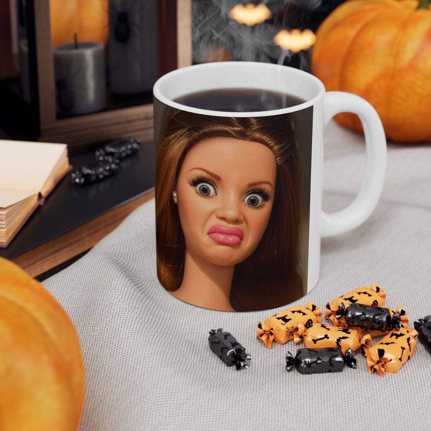Funny Face Doll Mug (11oz)