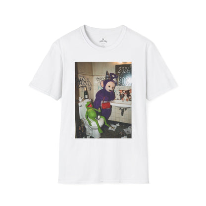 Teletubby Graffiti Photo T-Shirt — Edgy Urban Humor Tee