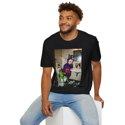 Teletubby Graffiti Photo T-Shirt — Edgy Urban Humor Tee
