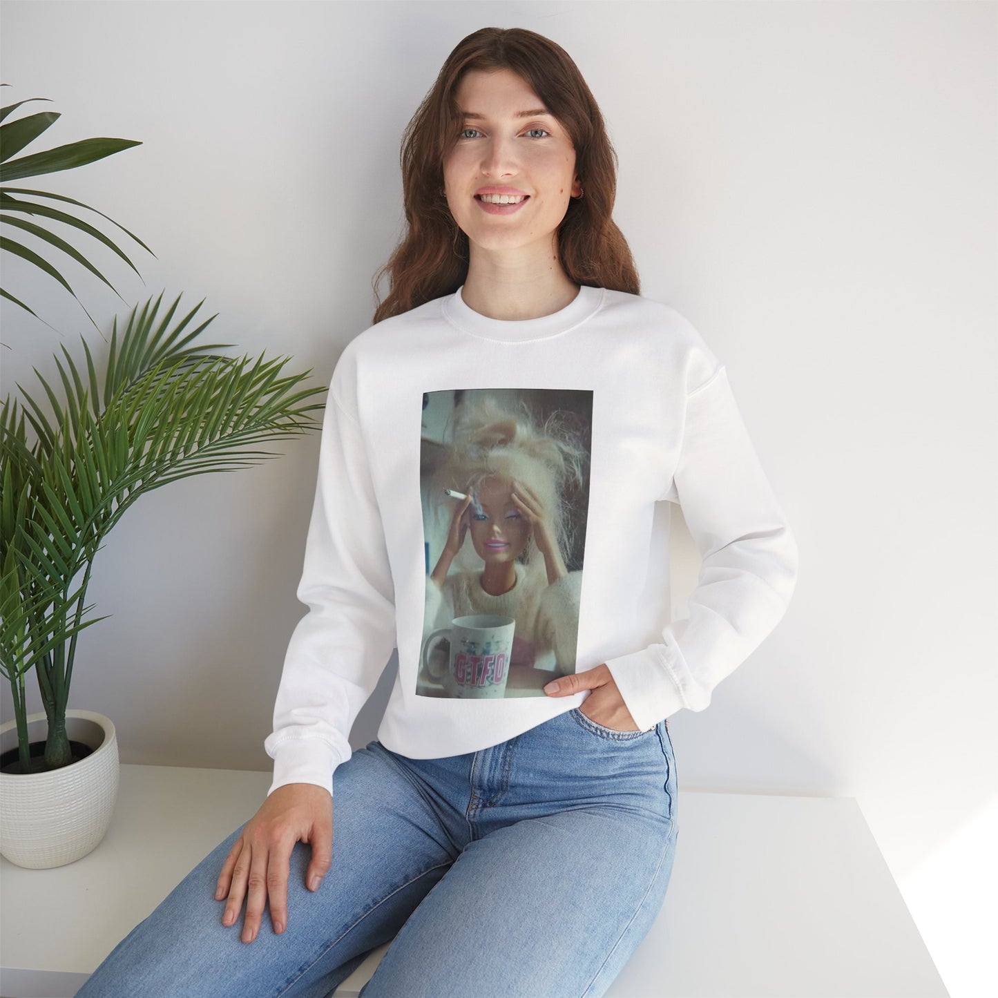 Barbie Morning Photo Crewneck Sweatshirt