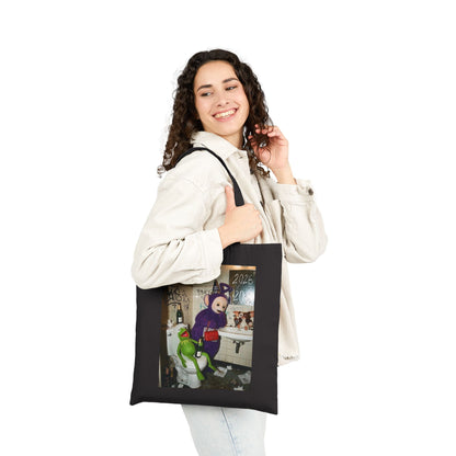 Dark Grunge Tote Bag — Edgy Teletubby Bathroom Art Print