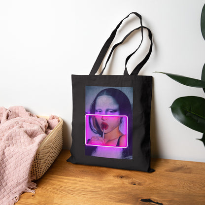 Neon Mona Lisa Tote
