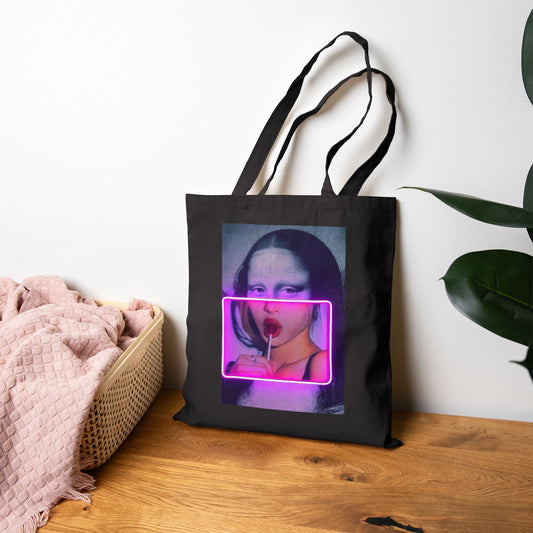 Neon Mona Lisa Tote