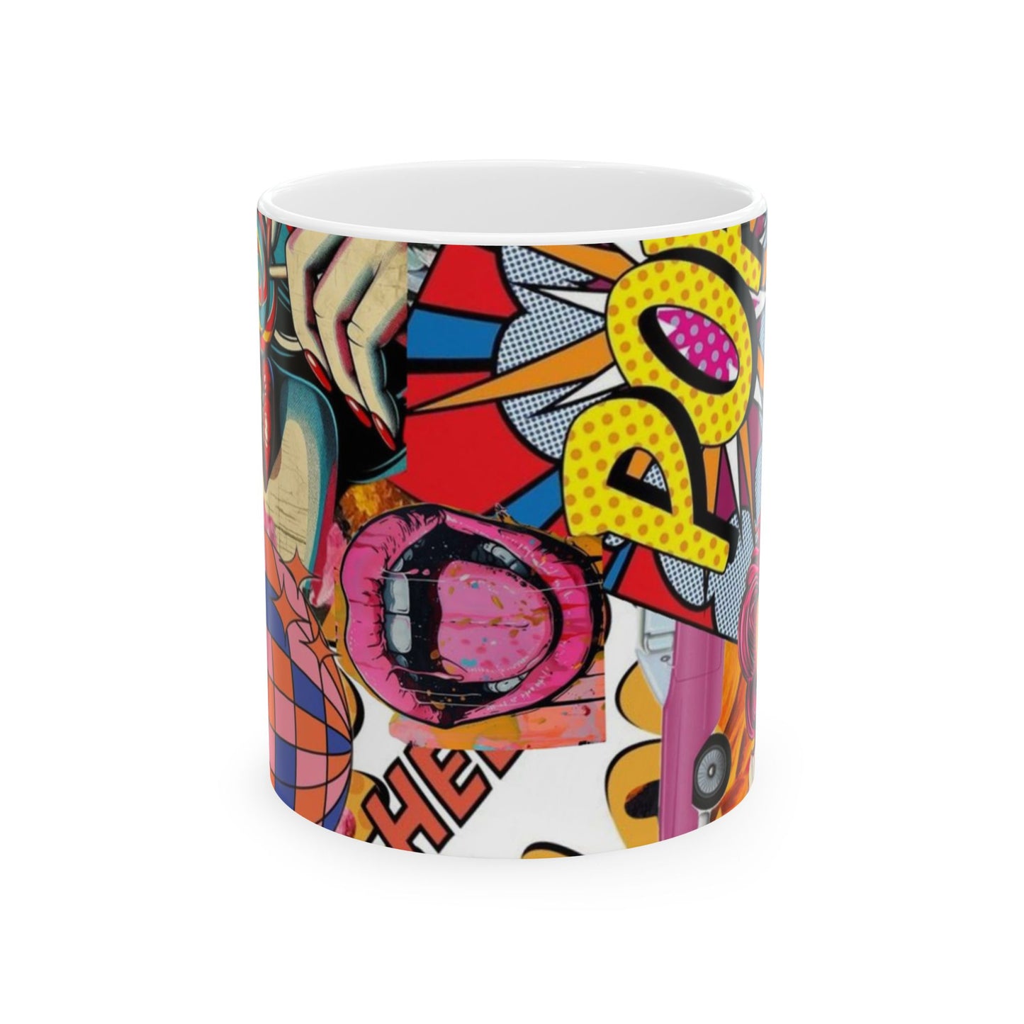 Pop Art Comic Ceramic Mug —  Coffee Cup (11oz)