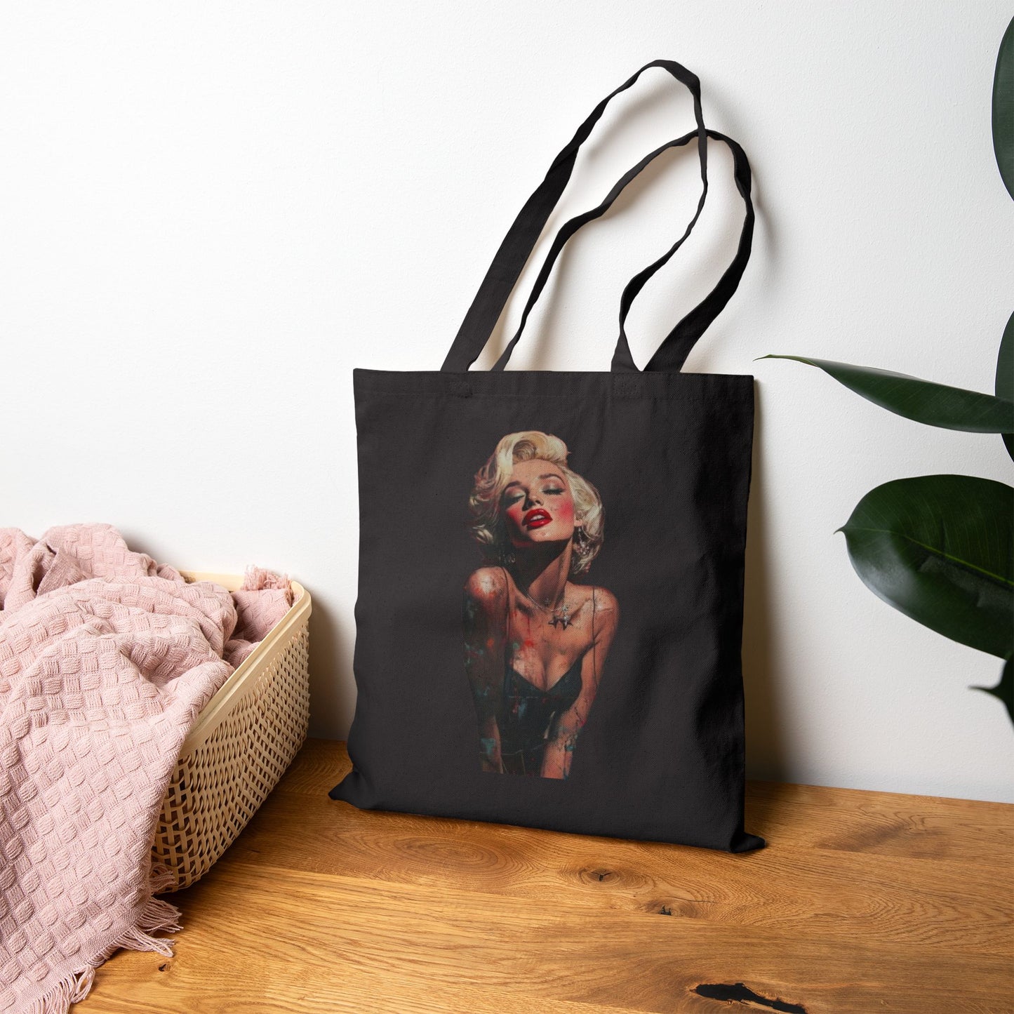 Vintage Glam Portrait Tote Bag