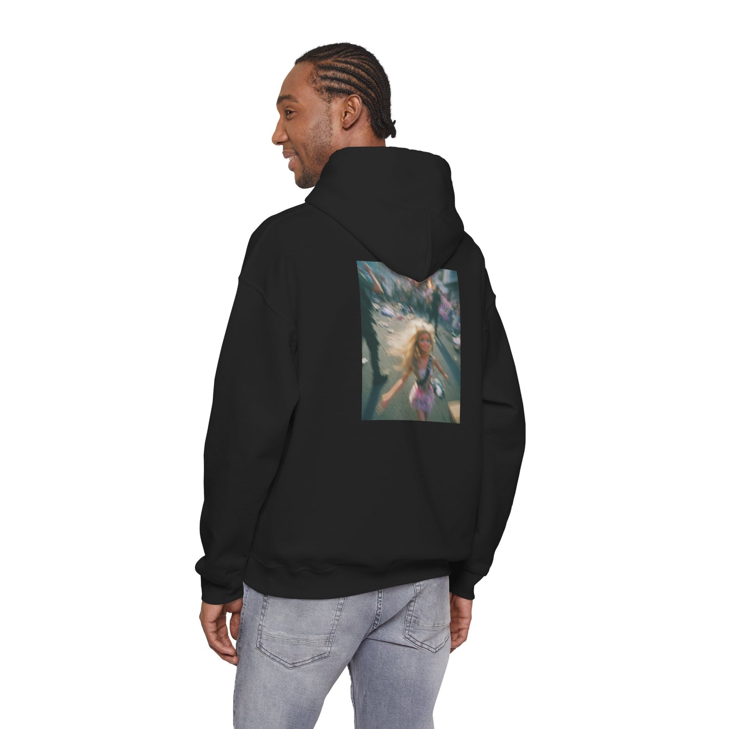 Hoodie — Dreamy Angel Girl Vintage Photo Back Print