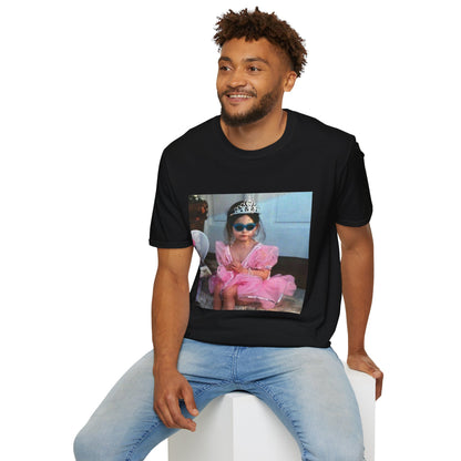 Princess Baby Photo T‑Shirt — Cute Toddler Tiara & Sunglasses Graphic Tee