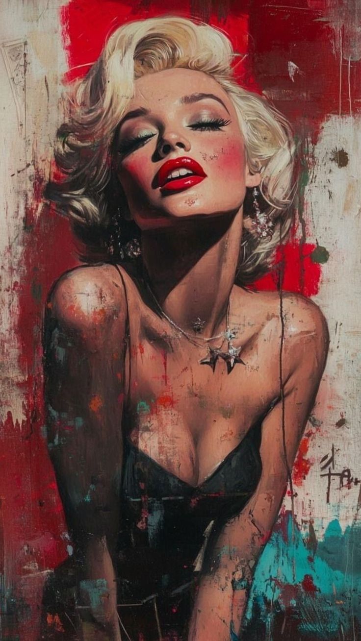 Marilyn Monroe Art Sticker — Retro Pop Portrait Kiss-Cut Sticker