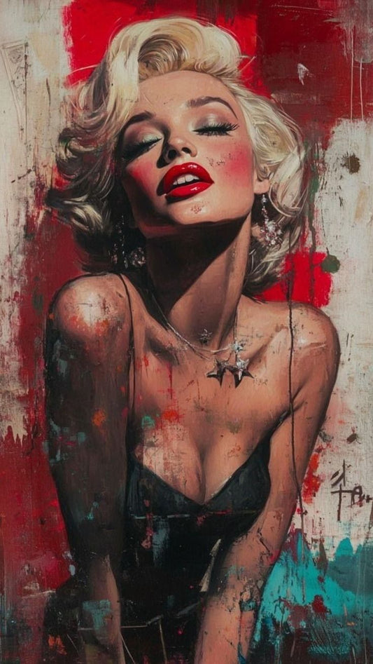 Marilyn Monroe Art Sticker — Retro Pop Portrait Kiss-Cut Sticker