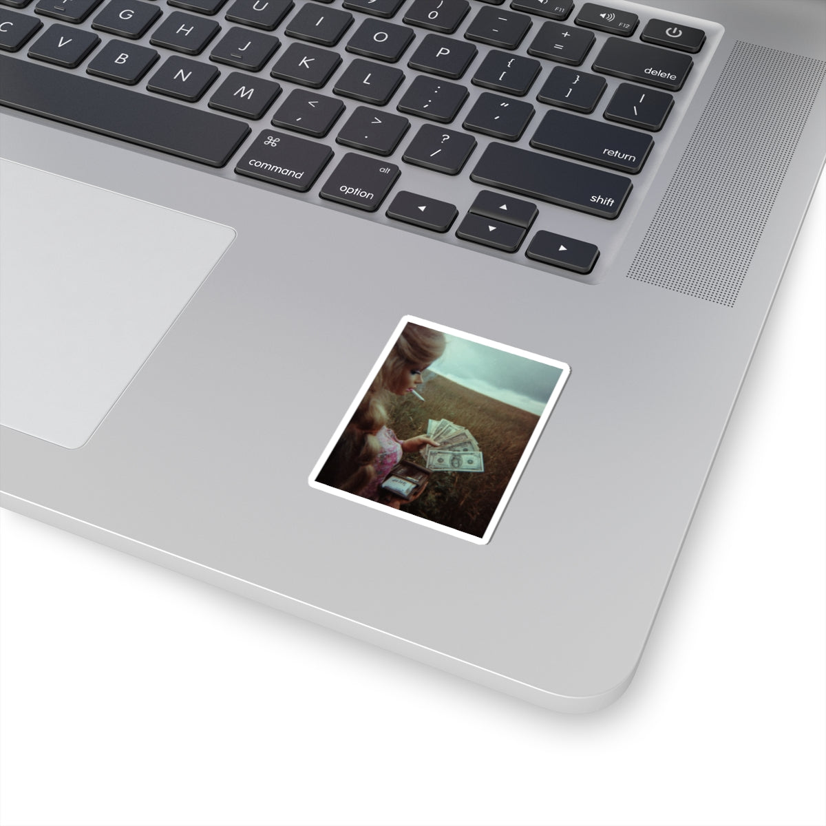 Cash Retro Kiss-Cut Sticker