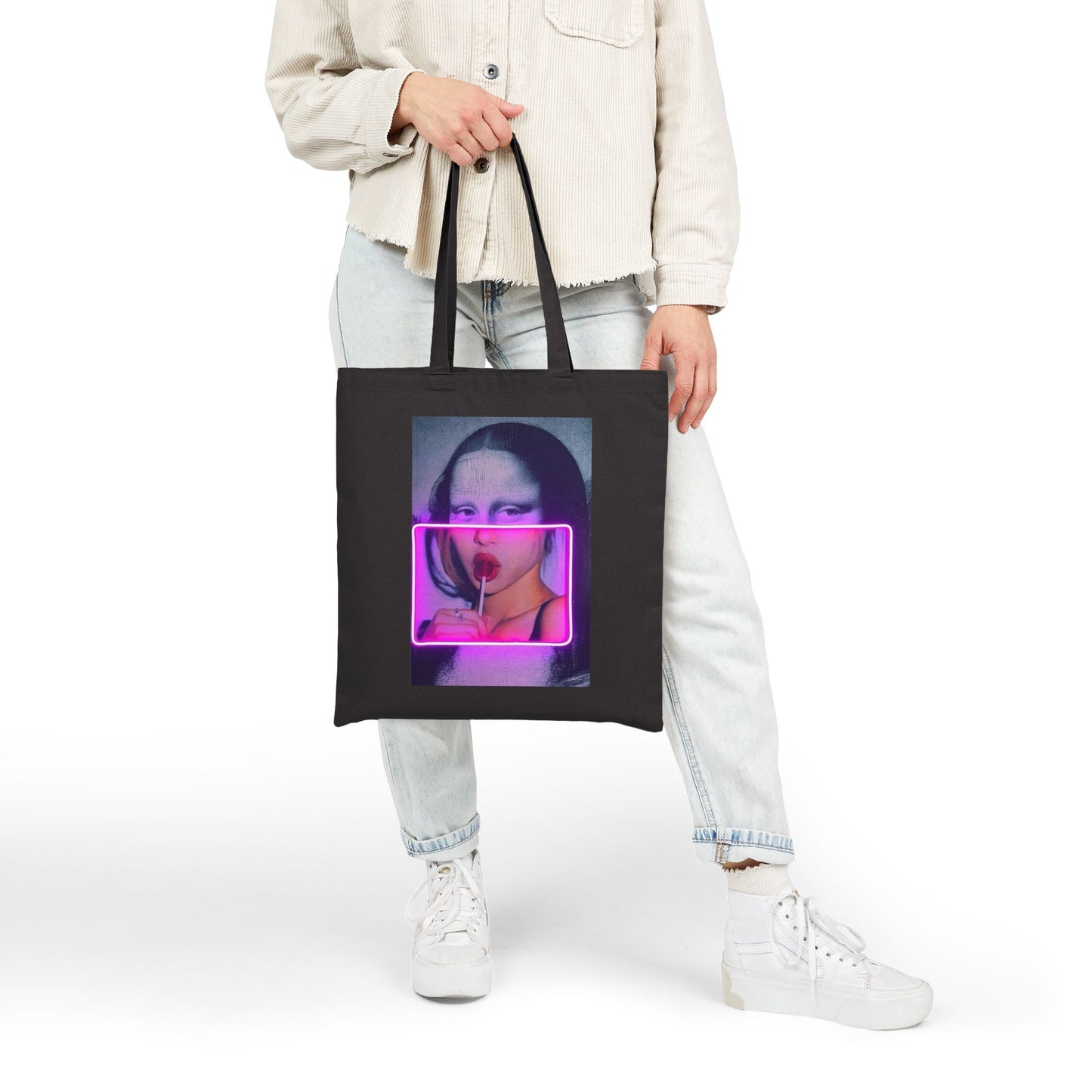 Neon Mona Lisa Tote