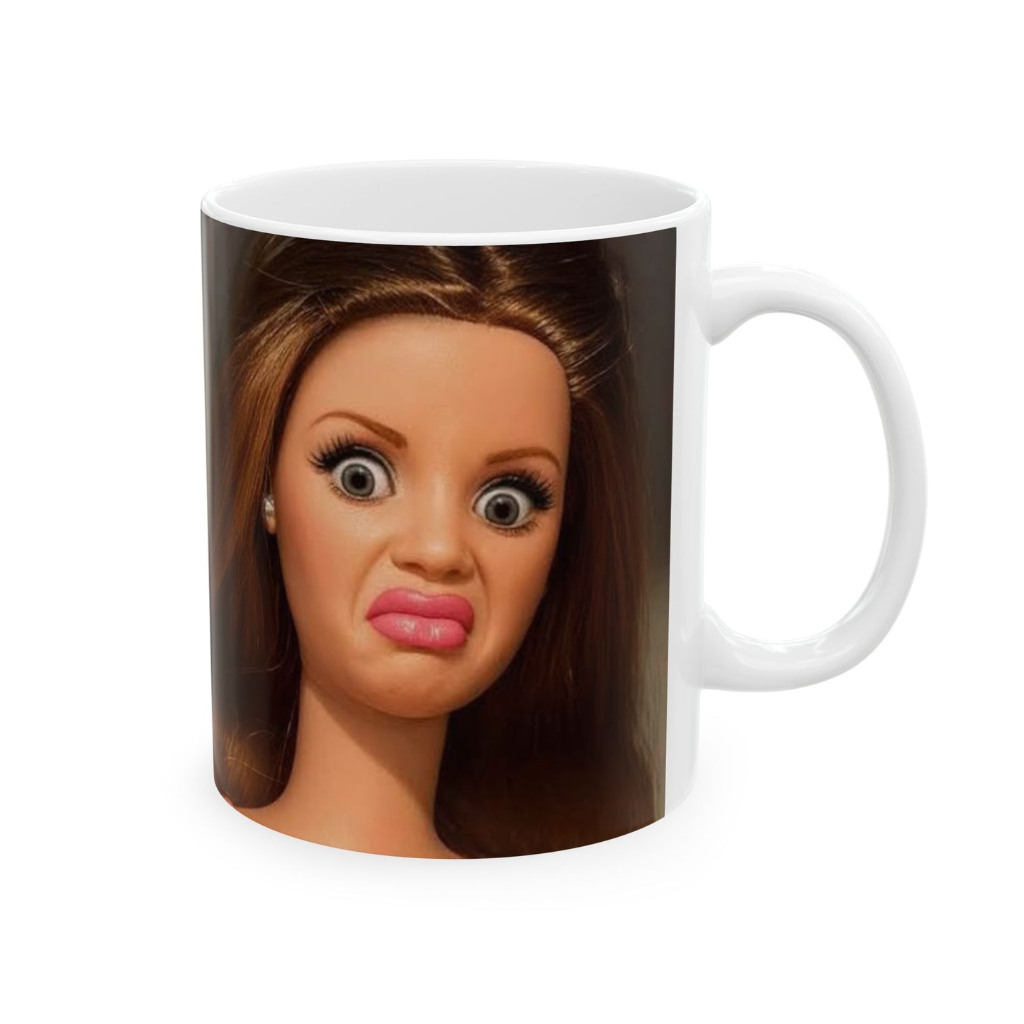 Funny Face Doll Mug (11oz)