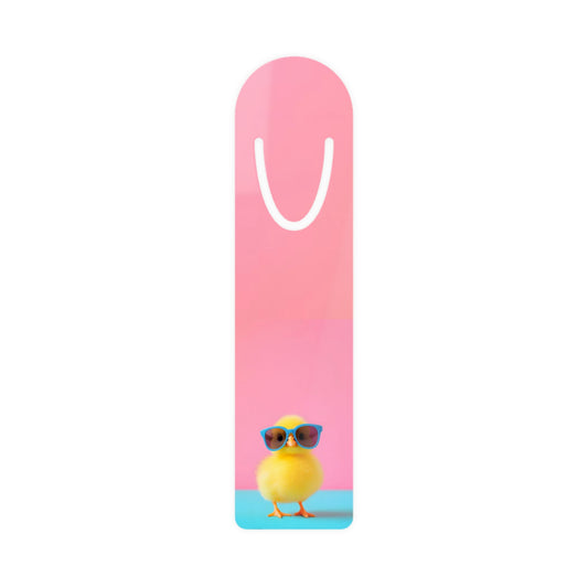 Cute Chick Bookmark — Fun Sunglasses Chick Reading Accessory