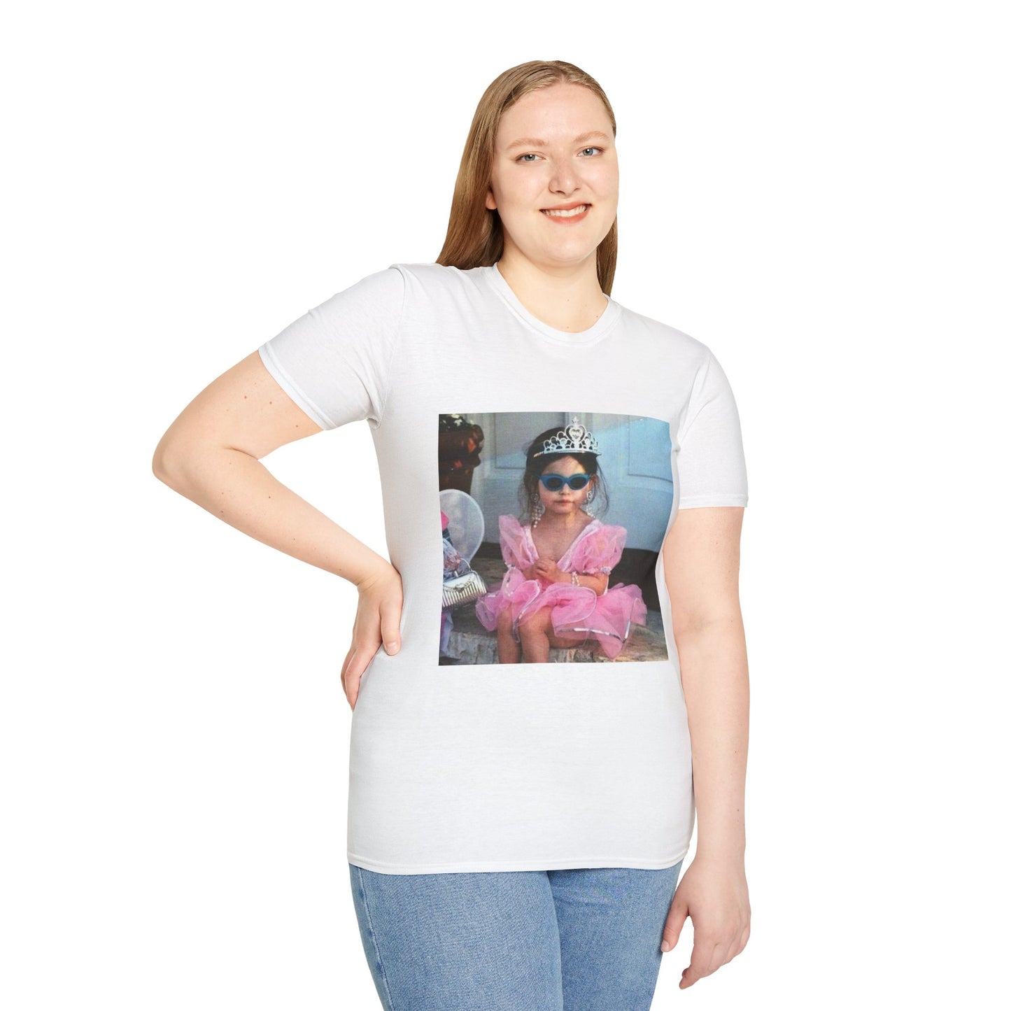 Princess Baby Photo T‑Shirt — Cute Toddler Tiara & Sunglasses Graphic Tee