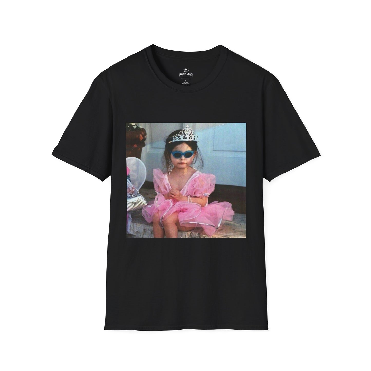 Princess Baby Photo T‑Shirt — Cute Toddler Tiara & Sunglasses Graphic Tee