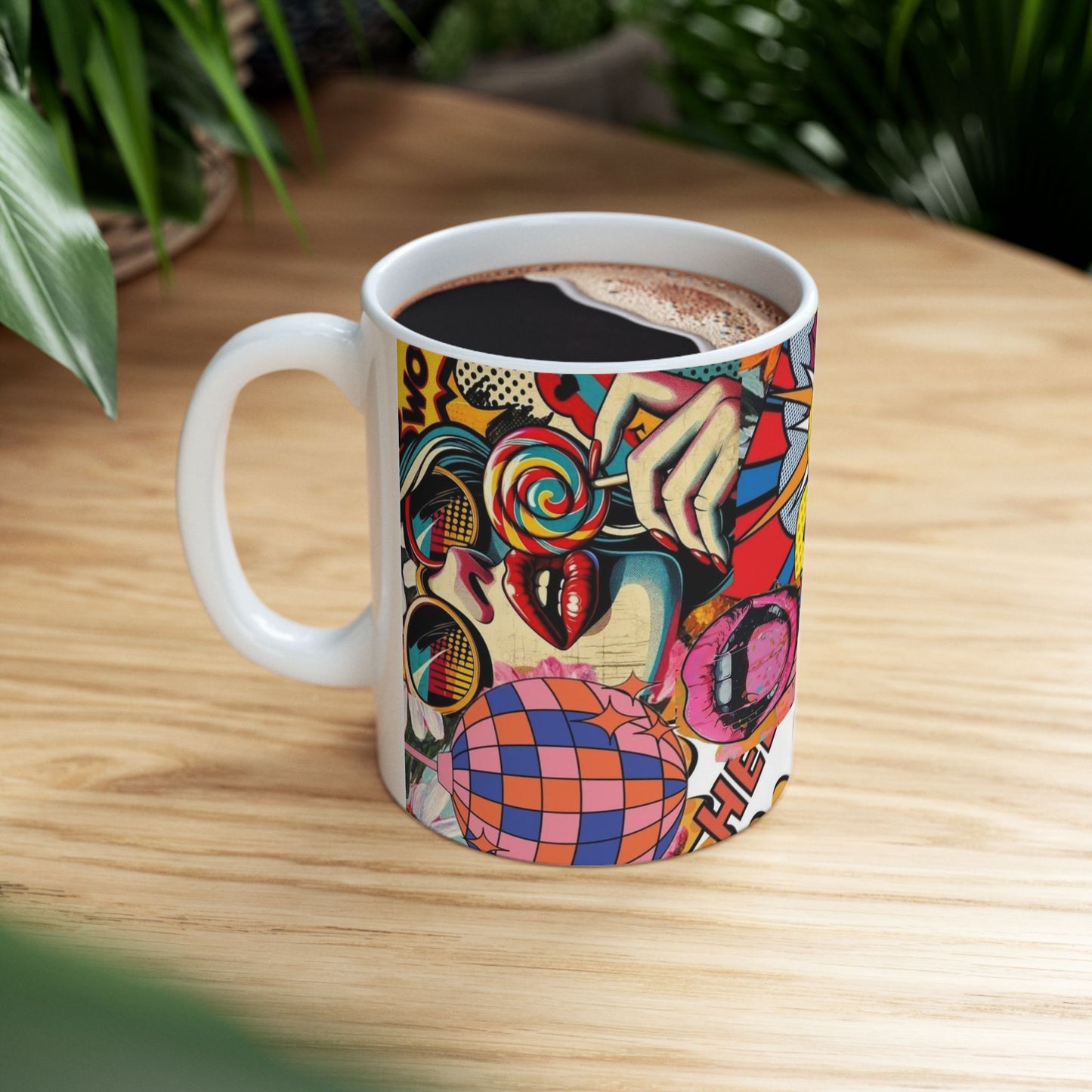 Pop Art Comic Ceramic Mug —  Coffee Cup (11oz)