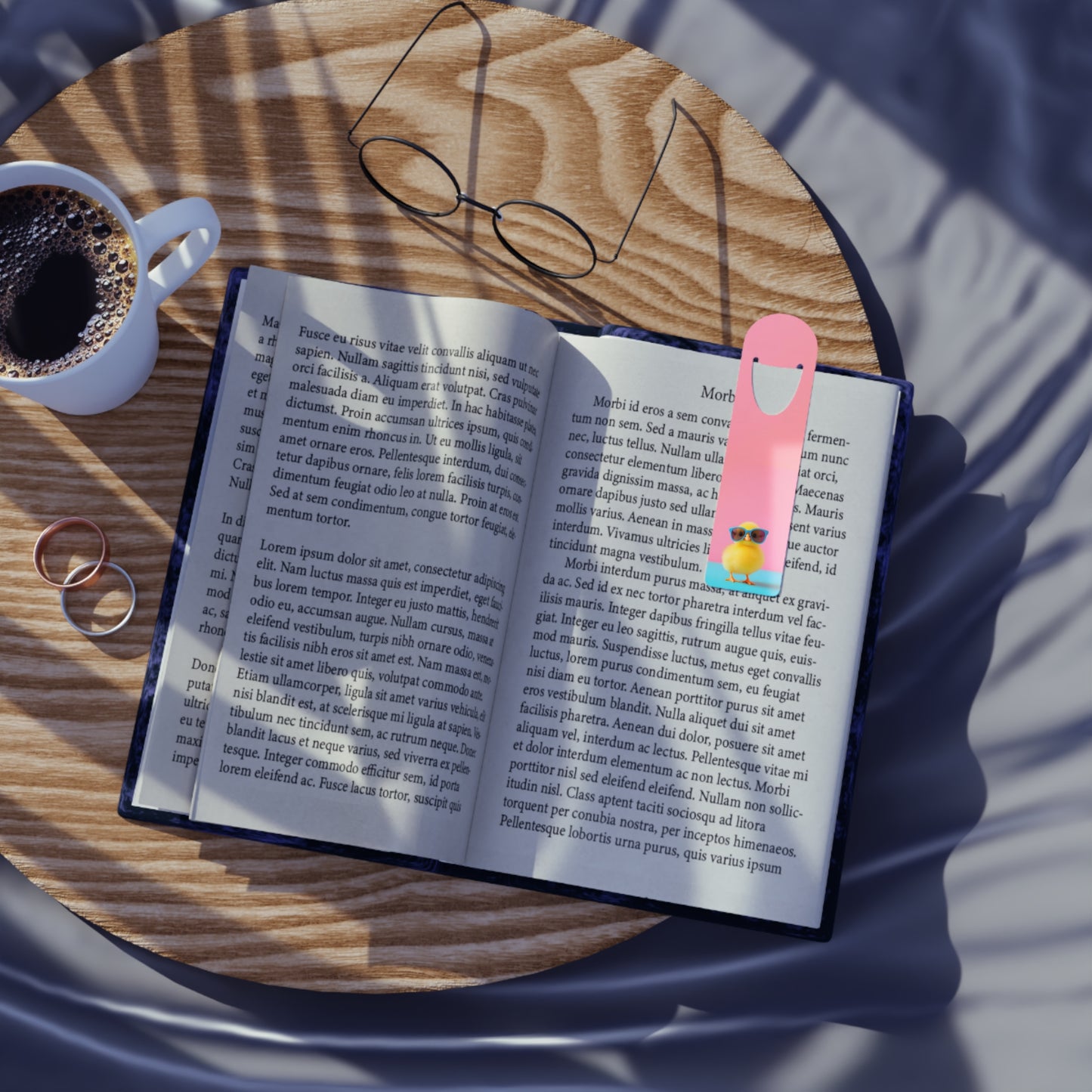 Cute Chick Bookmark — Fun Sunglasses Chick Reading Accessory