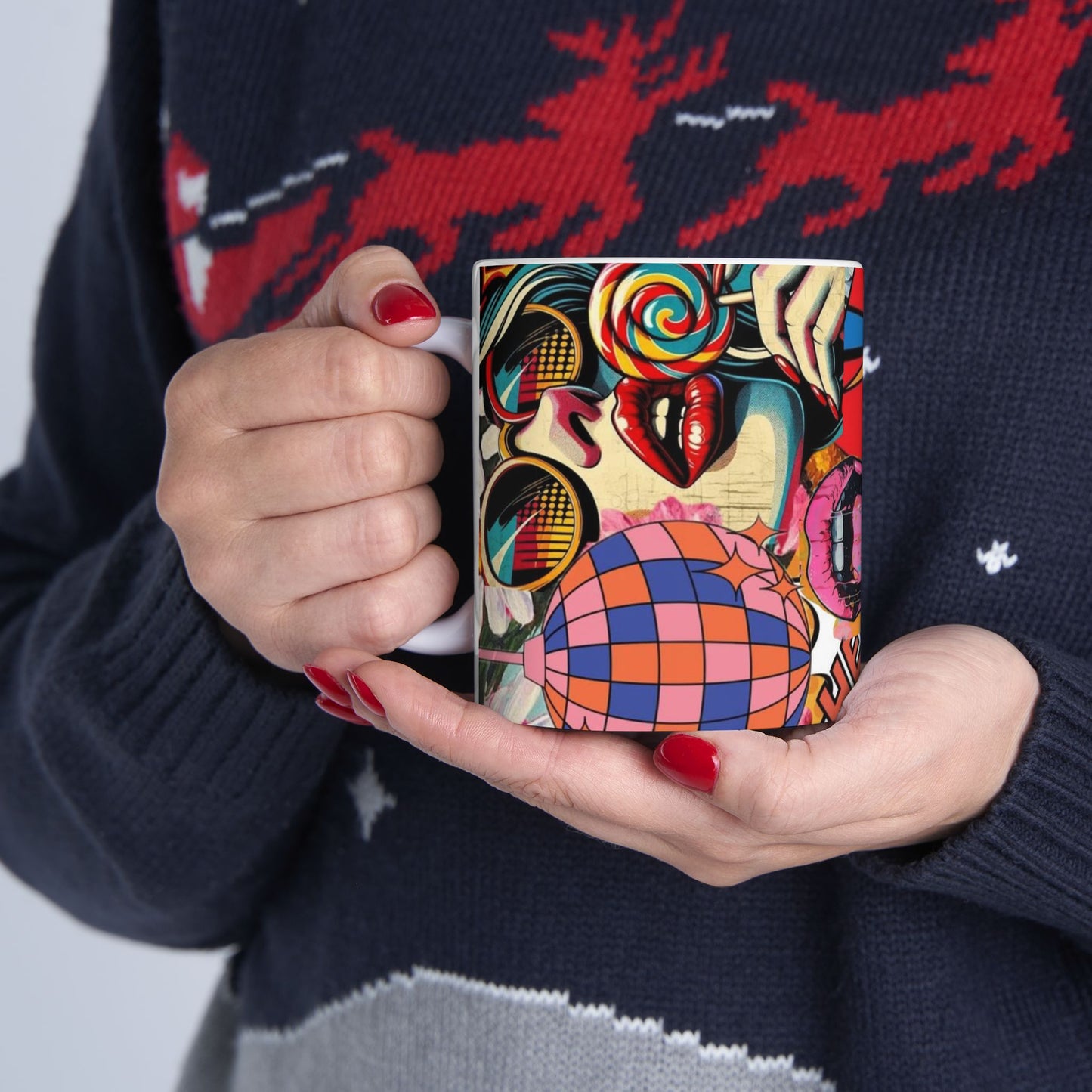 Pop Art Comic Ceramic Mug —  Coffee Cup (11oz)