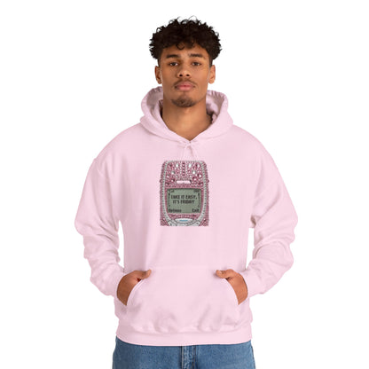 Hoodie — Pink Glitter Game Console ‘Take it easy, Its Friday’ Graphic Hoodie