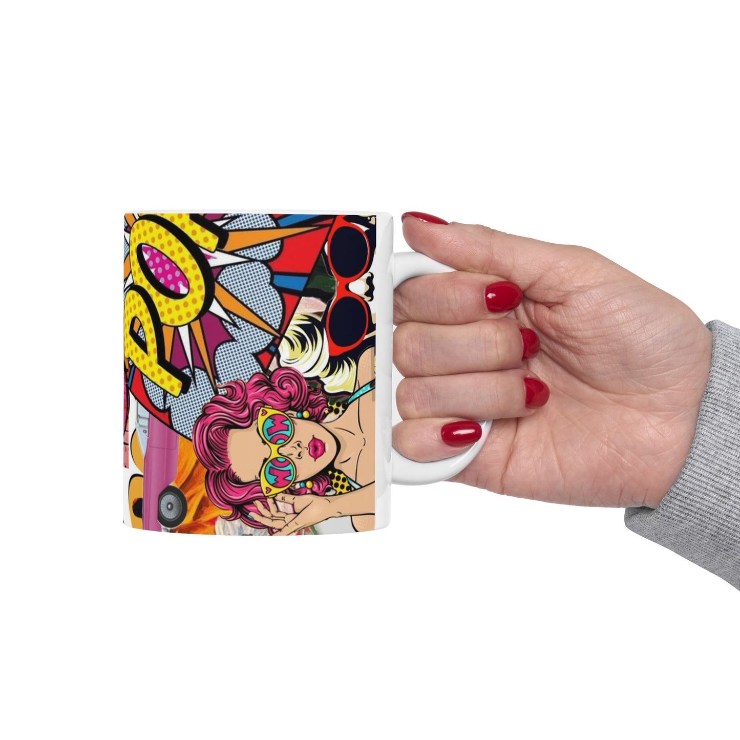 Pop Art Comic Ceramic Mug —  Coffee Cup (11oz)
