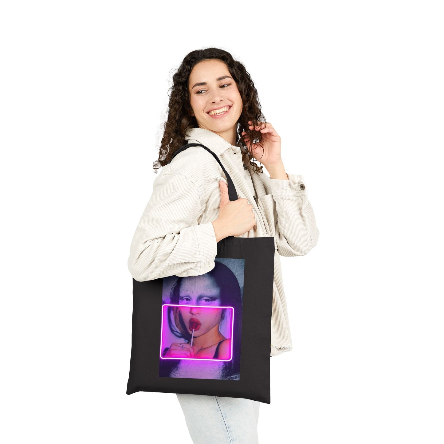 Neon Mona Lisa Tote