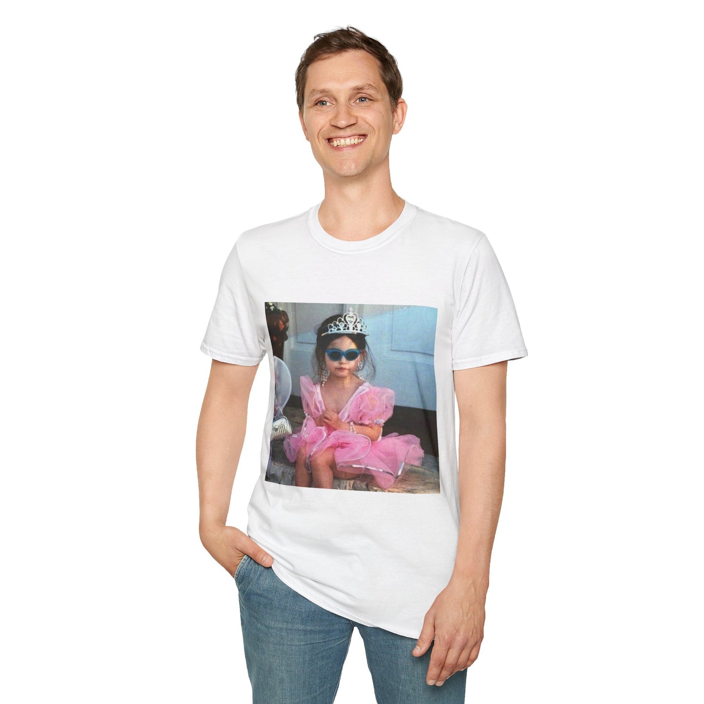 Princess Baby Photo T‑Shirt — Cute Toddler Tiara & Sunglasses Graphic Tee