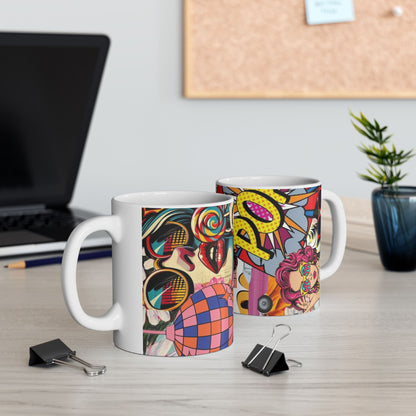 Pop Art Comic Ceramic Mug —  Coffee Cup (11oz)