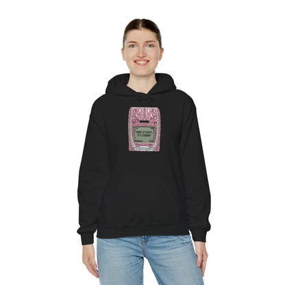 Hoodie — Pink Glitter Game Console ‘Take it easy, Its Friday’ Graphic Hoodie