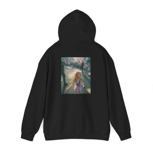 Hoodie — Dreamy Angel Girl Vintage Photo Back Print