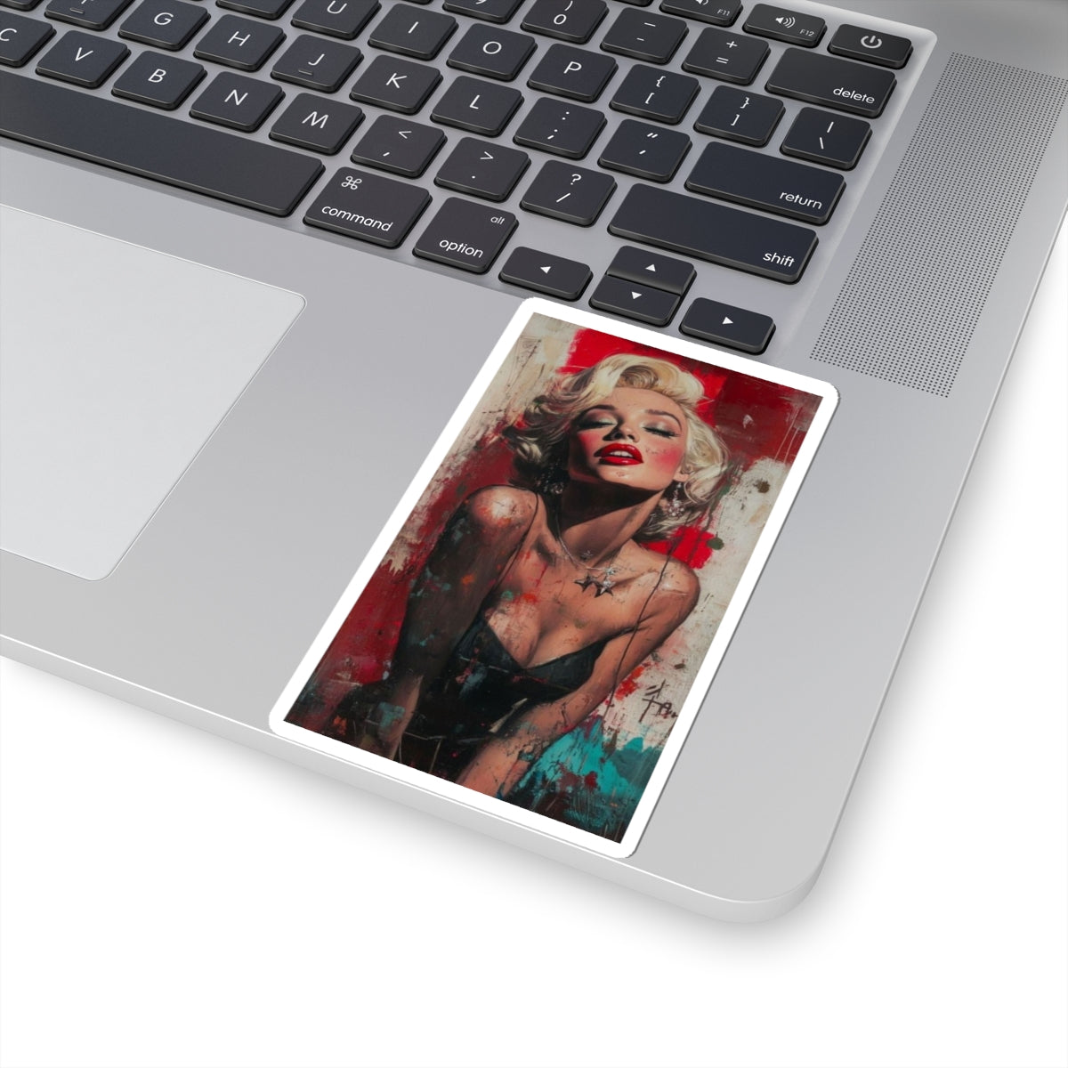 Marilyn Monroe Art Sticker — Retro Pop Portrait Kiss-Cut Sticker