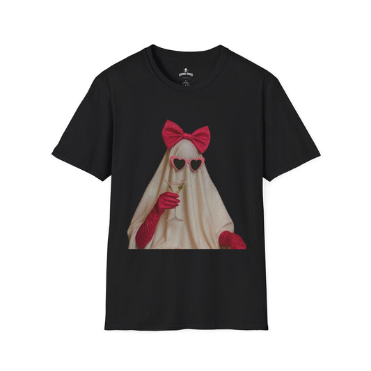 Ghost with Heart Sunglasses T-Shirt — Cute Vintage Halloween Tee