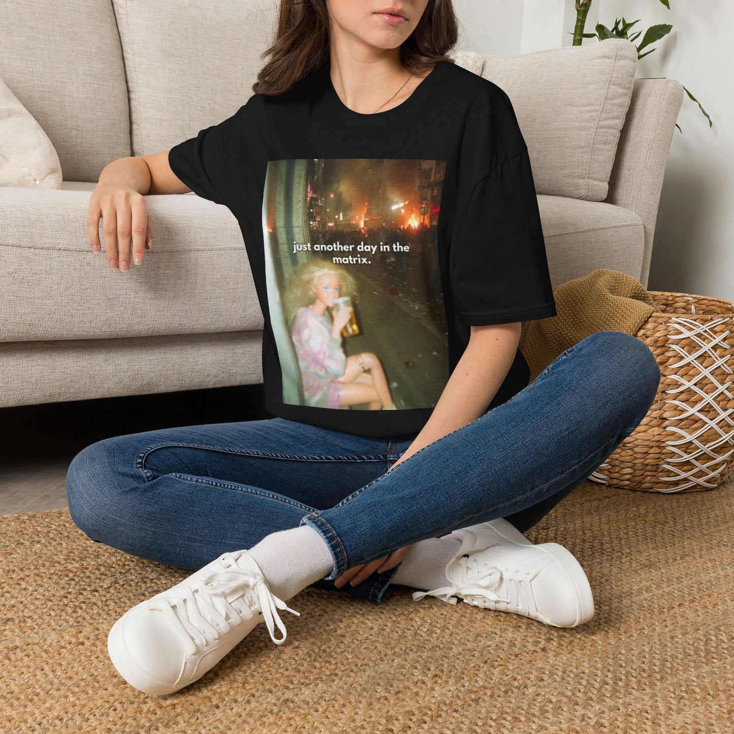 "just another day in the matrix." Graphic Tee
