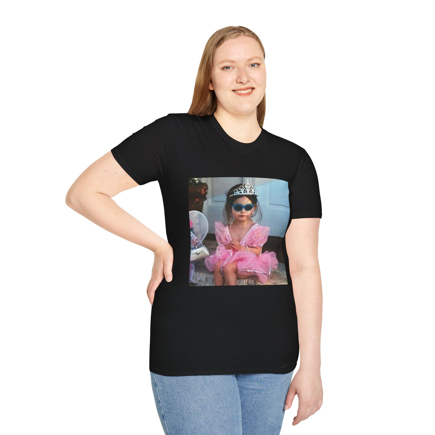 Princess Baby Photo T‑Shirt — Cute Toddler Tiara & Sunglasses Graphic Tee