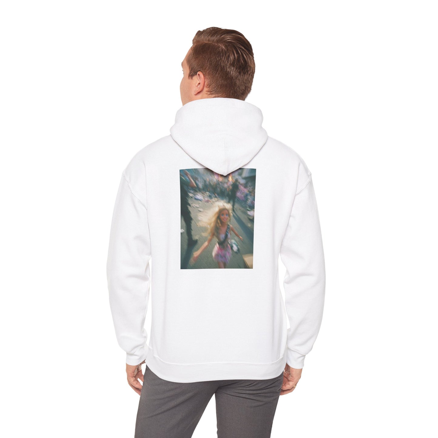 Hoodie — Dreamy Angel Girl Vintage Photo Back Print