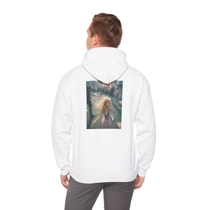 Hoodie — Dreamy Angel Girl Vintage Photo Back Print